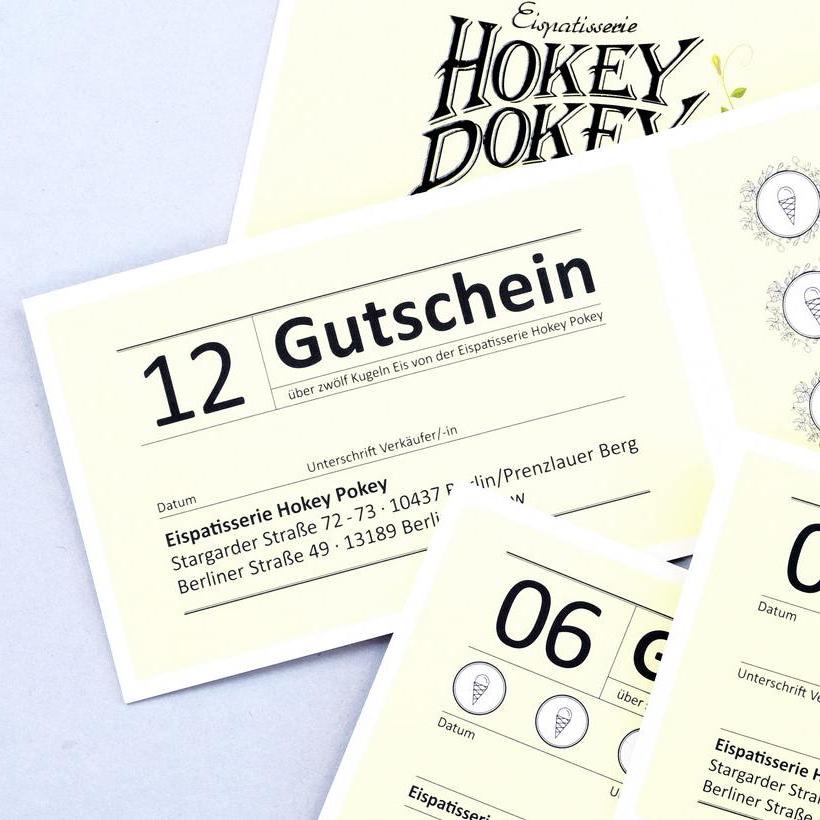 Gutschein für 12 Kugeln Eis